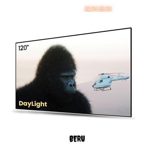 AWOL VISION プロジェクター スクリーン 120インチ 16:9 壁掛け式 昼光と調光環境兼用 ホームシアター対応 4K 8K 3D対応 フレネル ALR ス