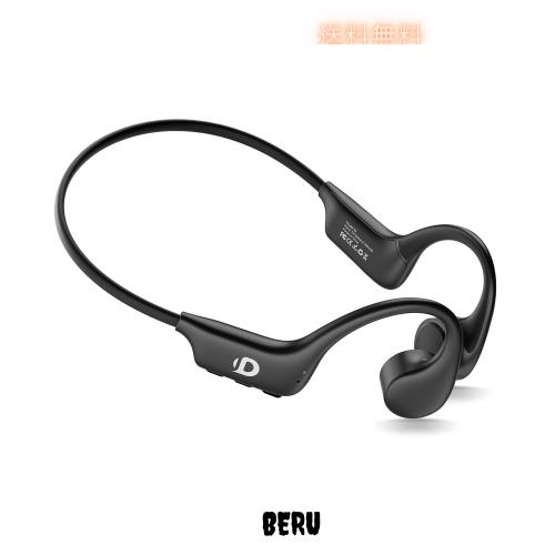 DEMICEA オープンイヤーヘッドホン、骨伝導イヤホン、内蔵32GB MP3、マイク付き、IP68防水＆防汗、8時間再生、ワイヤレス Bluetooth 5.3、