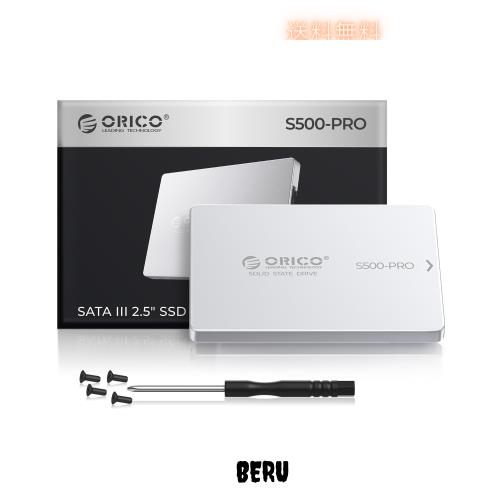 ORICO S500PRO 512GB 内蔵型SSD 2.5インチ 7mm 3D NAND採用 SATAIII 6Gb/s 最大読込：550MB/s PS4動作確認 アルミ合金 放熱性良い 内蔵SS 5,868円