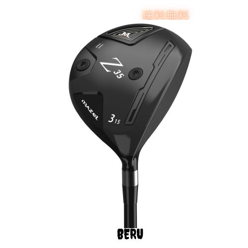 MAZEL(マゼル) ゴルフクラブ フェアウェイウッド メンズ 右利き用 カーボンシャフト 番手:W#3,5 (カーボン（ブラック II）, 番手:#3 フレ