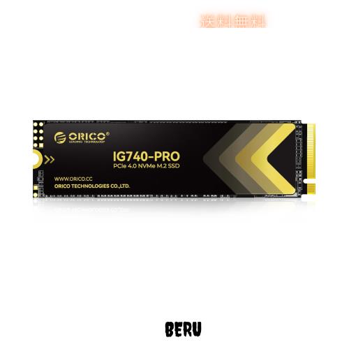 ORICO IG740PRO 2TB 産業用内蔵SSD - PCIe 4.0 M.2 NVMe 2280 読取速度 7450MB/s 書込速度 6500MB/s 高耐久 3D TLC NAND搭載 1200TBW エ