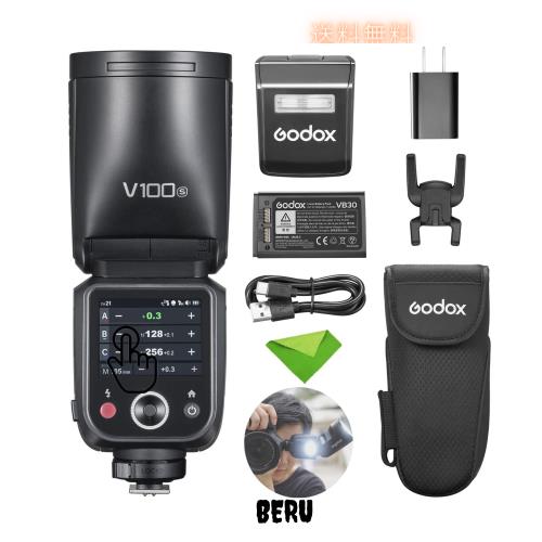 【Godox正規代理店】Godox V100S V100-S 100Ws TTL フラッシュ スピードライト、Sony カメラ用、2.4G ワイヤレス、外部タッチスクリーン