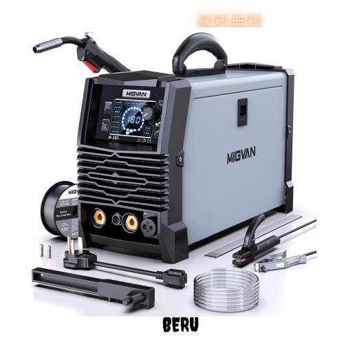 MIGVAN 溶接機 100v 200v兼用 180A 定格使用率60％ 1台5役 半自動溶接