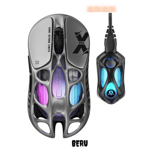 【8000Hzドングル同梱】GravaStar Mercury X Pro ゲーミング マウス 無線 ワイヤレス 49gの超軽量 8Kポーリングレート PAW3950センサー 3 17,805円