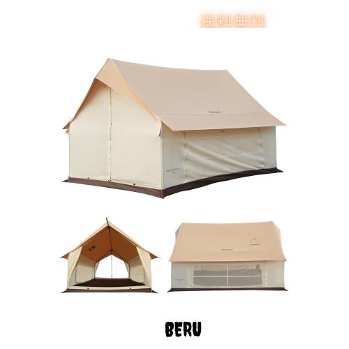 KingCamp ロッジ型テント テント ロッジ ポリコットン 2-4人用 簡単