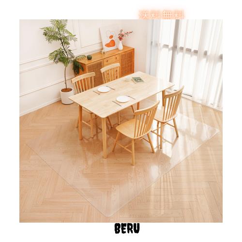 ダイニングマット エンボス加工 透明 チェア マット180*180cm 厚さ1.5mm 特大サイズ PVC 床 保護シートクリア ダイニングテーブル 下に敷