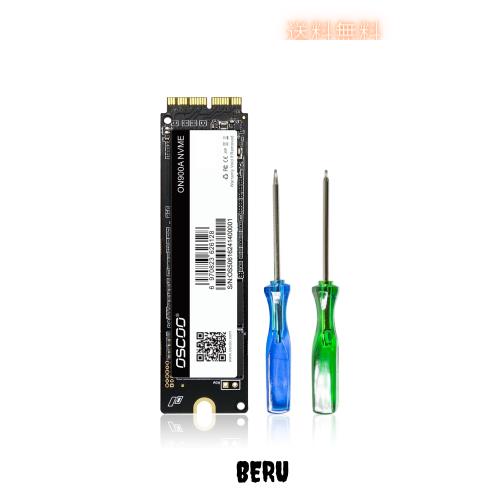 OSCOO 512GB NVMe SSD MacBook専用 ？ 最大読取速度2100MB/s、PCIe Gen3.0x4 M.2 内蔵型SSD、MacBook Air（2013〜2017）、MacBook Pro（201