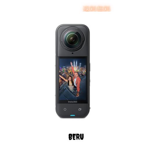 Insta360 X5 通常版 - 防水8K 360度アクションカメラ、高い暗所性能、見えない自撮り棒効果、頑丈で交換可能なレンズ、3時間バッテリー、