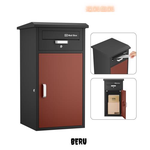 VARNIC 宅配ボックス DIY ポスト一体型 大容量 宅配BOX 戸外 防水 水が溜まらない 防塵 防錆 防犯 郵便受け 扉左右変更可能 取り付け簡単 13,961円