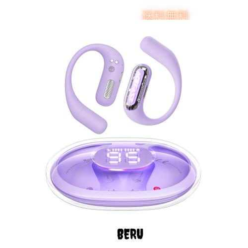 【iFデザイン賞殿堂入り!!】ACEFAST オープンイヤー イヤホン LED雰囲気呼吸ライト Bluetooth 5.4 完全ワイヤレス ランニング・スポーツ