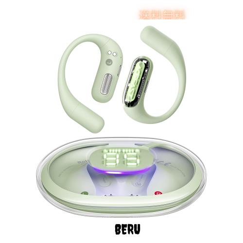 【iFデザイン賞殿堂入り!!】ACEFAST オープンイヤー イヤホン LED雰囲気呼吸ライト Bluetooth 5.4 完全ワイヤレス ランニング・スポーツ