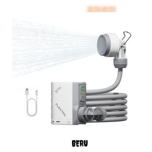 FLEXTAILGEAR TINY SHOWER ポータブルシャワー シンプルシャワー 電動シャワー ポータブルシャワー キャンプ用シャワー シャワーポンプ 2