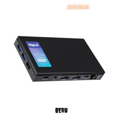 HiMeLE Quieter4C N150 ファンレスミニPC OS搭載（最大3.6GHz 4コア/4スレッド） 8GB LPDDR5 128GB デスクトップPC 4Kトリプルディスプレ