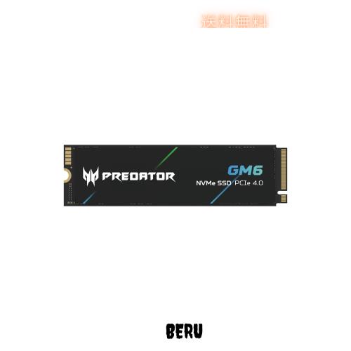 Acer Predator M.2 SSD 2TB GM6 NVMe2.0 2280 PCIe Gen4×4 超高速(最大読み取り：7200MB/s、最大書き込み：6200MB/s) 内蔵SSD 高耐久 3D