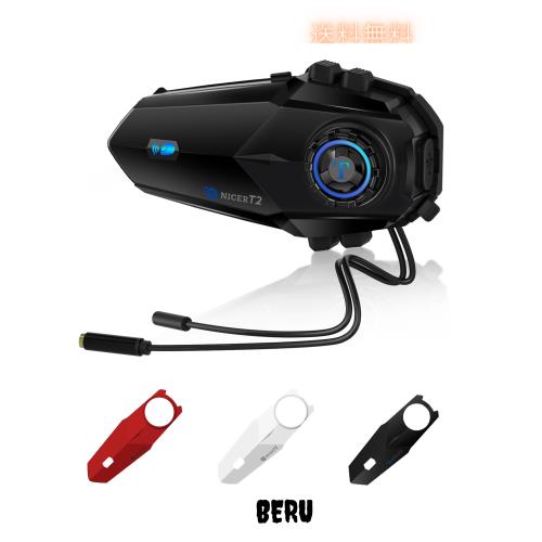 2025 All NEW TNICER バイク インカム T2インカム Bluetooth5.4 インカムバイクデ 用通信機器 6人 同時通話 ワンクリックで自動ペアリン