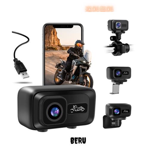 2K バイク用 ドライブレコーダー SULUWU 小型 バイクドラレコ 衝撃感知 ループ録画 オートバイ ドラレコ 高防塵防水機能 WiFiと専用アプ