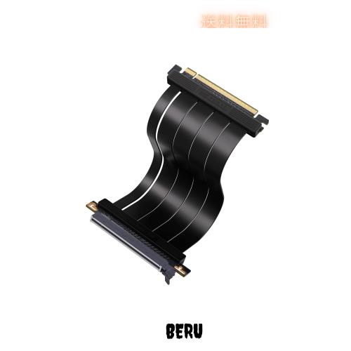 EZDIY-FAB PCIe 5.0 x16 ライザーケーブル 20cm 180度 128GB/s 超高速転送 RTX 50/40・RX 9000/7000 対応 GPU垂直マウントブラケット PCI