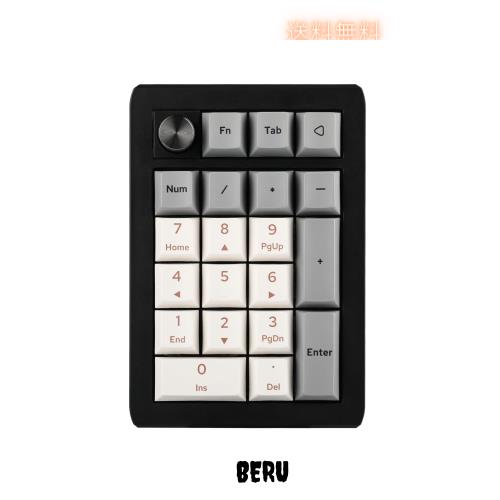 EPOMAKER EK21 VIA ガスケット テンキー ゲーミングキーボード ワイヤレスメカニカルテンキー 1000mAhバッテリー搭載 Bluetooth 5.0/2.4G