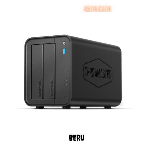 TERRAMASTER NASキット 2ベイ F2-425 デスクトップ Intel N5095 クアッドコアCPU 4GB DDR4 RAM、2.5GbE、USBポート 2 * 10Gbps 1 * 5Gbps 31,012円