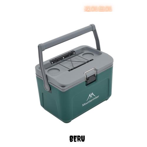 Mountainhiker クーラーボックス 16L 小型 軽量 PU断熱材採用 最大48時間保冷 アウトドア・キャンプ・ピクニック用 飲料や食品の持ち運び
