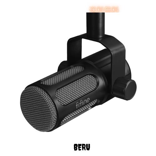 FIFINE XLR 高性能 ダイナミックマイク 金属製電磁干？防止 単一指向性 ポットキャスト/配信/実況/ストリーミング適用 XLR端子のみ搭載 配