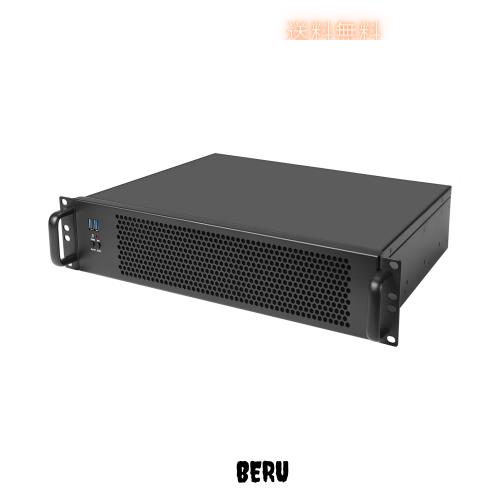 IPCHASSIS 2U ATX ラックマウントシャーシ奥行13.38インチ Flex ATX PSU