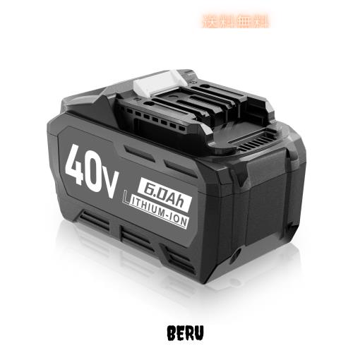互換マキタ40V バッテリー 6.0Ah BL4025 BL4040 BL4035 BL4040 互換バッテリー 40V電動工具対応 パワーアップ 仕事効率アップ