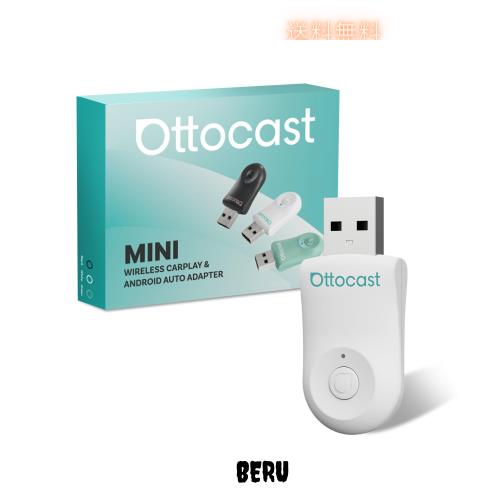 【公式】OTTOCAST オットキャスト Mini ワイヤレスCarPlay/Android Autoアダプター ミニ 純正有線CarPlay/Android Auto対応車専用 Blueto