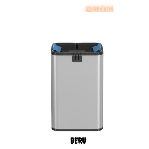 センサー付きゴミ箱 スマートセンサーごみ箱 15L ステンレススチール製 自動開閉 防汚防指紋 省エネ・密閉無臭 双方向開蓋 スライト式 キ