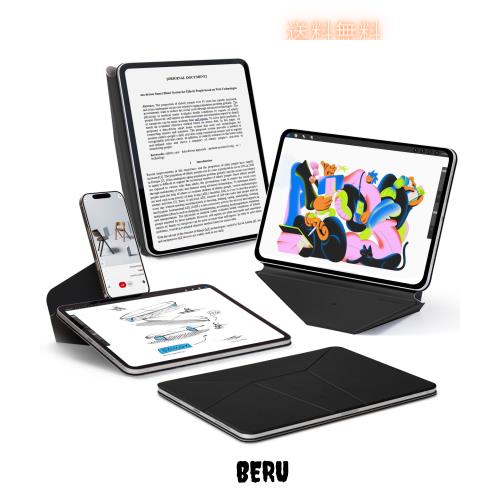 MOFT【公式直営店】ダイナミックフォリオ iPad Pro 12.9 ケース（第6/5/4世代、2020-2022）iPadカバー 多角度調整 横置＆縦置 iPadスタン