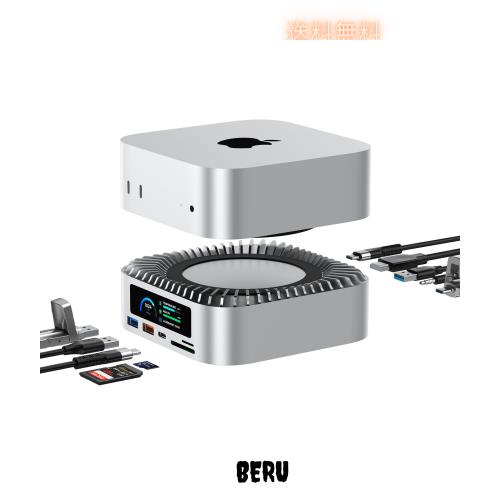 2025年新モデル Mac Mini M4 対応ハブ 高精細UI RayCue USB-Cハブ 10-in-1 -NVMe SSD拡張機能搭載 HDMI 4K 60Hz USB-Cデータポート Micro