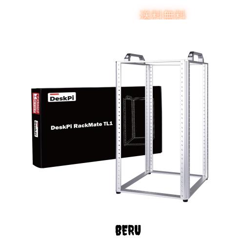 GeeekPi DeskPi RackMate TL1 10U オープンフレームラック｜10インチ IT・ネットワーク・オーディオ・ビデオ機器対応 ラックマウント