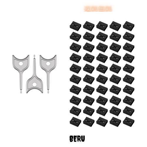 USB-Aポートブロッカー- 取り外し可能なType-Aデータ保護 - ノートパソコン、PC、ゲーム機器用防塵・防湿シールド＆不正操作防止 (ブラッ