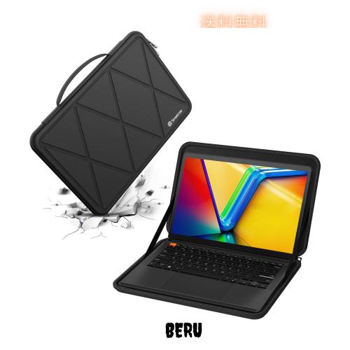Smatree M76T 15.6インチ ハード保護 ノートPCスリーブケース、 ASUS Vivobook/Zenbook 15、Samsung Galaxy Book2 Pro/Pro 360/Galaxy Ch