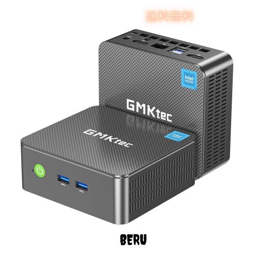 GMKtec ミニPC G3S 第12世代 Intel N95 【i3-10110U/N97より高速】Windows11 Pro 搭載 ミニPC｜4コア4スレッド｜最大3.4GHz｜小型PC・超