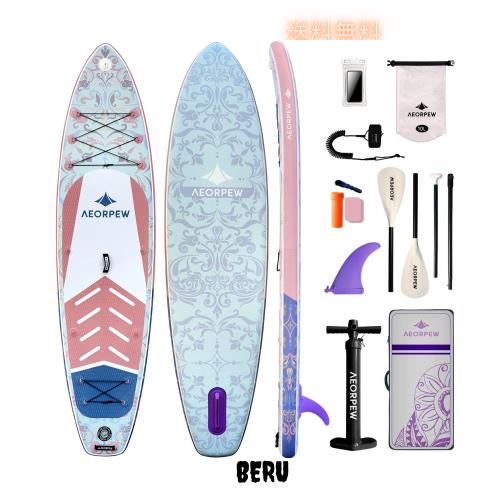 AEORPEW 幅34インチ 空気注入式パドルボード 女性用 プレミアムパドルボードアクセサリー付き Adj SUPパドル 100Lバックパック あらゆる 18,573円