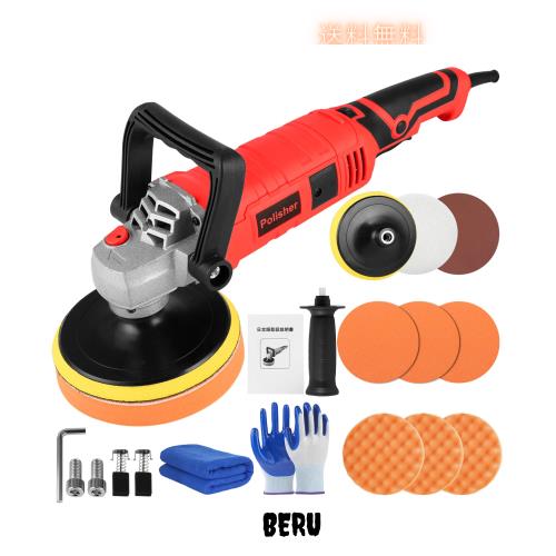 【2026最新型 高出力1100W】NISTYBE 電動ポリッシャー 150mm 7段階変速 コード式 バフ研磨機 ポリッシャー 車 プロ仕様 強力モーター 脱 8,303円