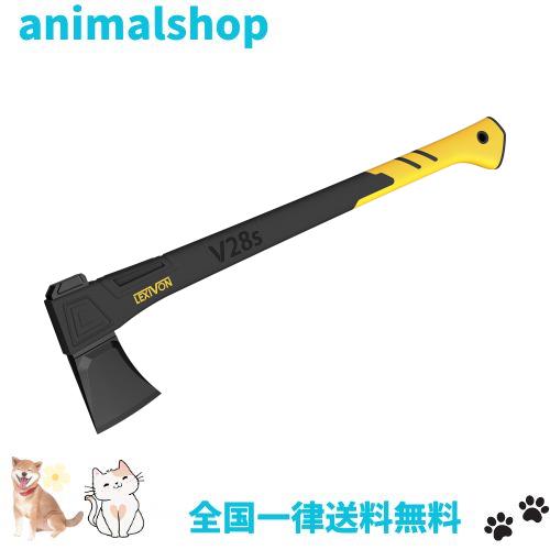 LEXIVON 斧・斧 キャンプ ・手斧、薪割り用斧、71.1cm (28インチ) 軽量ガラス繊維強化プラスチックのハンドル＆人間工学に基づいたTPRグの通販は
