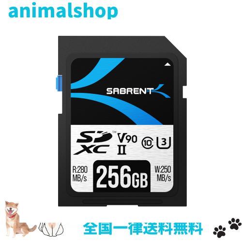 SABRENT SDカード 256GB、SDカード V90、メモリーカード、UHS-IIメモリーカード、280MB/秒の高速転送、キヤノン、富士フイルム、パナソニ