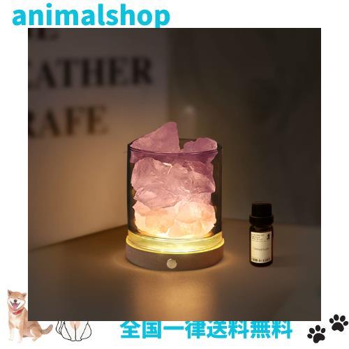 Kahuro アロマストーン セット【天然石 400g+アロマオイル10ml+led台座1台+ガラス1本】ストーンディフューザー 水晶 お試し アロマセットの通販は