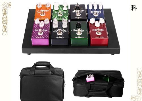 GOKKO ギターエフェクター ボードペダルボード 丈夫で耐用 軽量 収納バッグ付き(M-350x270x50MM)の通販は 5,354円