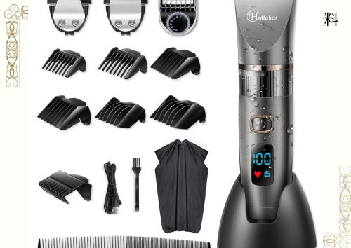 Hatteker 電動バリカン ばりかん ヘアカッター 散髪用 コードレス 充電式 水洗い可 LED バリカン/ヒゲトリマー/ラインバリカン 一台三役 の通販は 5,293円