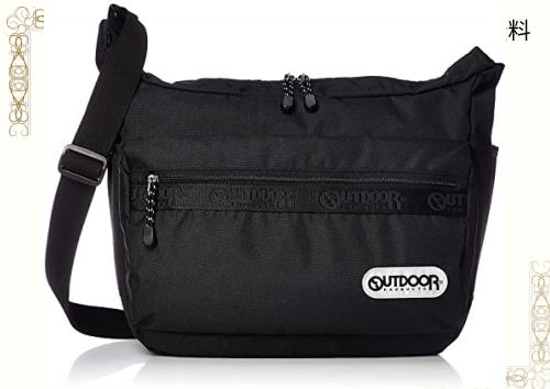 [アウトドアプロダクツ] ショルダーバッグ ロゴテープ ヘザー マザーズバッグ 大容量 16L ブラックの通販は 6,624円