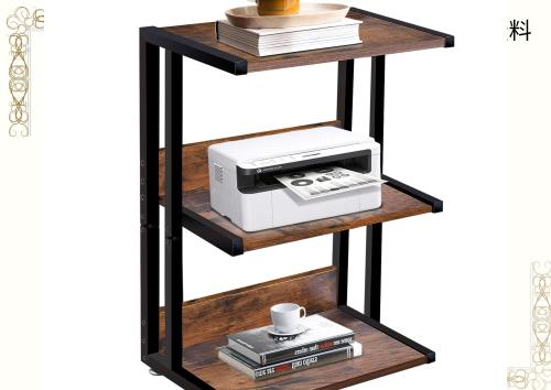 OUTBROS プリンター台 プリンターラック 3段 プリンターワゴン幅43cm*奥行29cm*高さ61cm 総耐荷重90kg 組み立て簡単 事務用品 小物整理 の通販は 5,397円