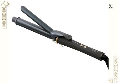 アイリスオーヤマ MiCOLA (ミコラ) カールアイロン コテ パイプ直径28mm 海外対応 温度調節可能 HIR-MC201-H ダークグレーの通販は
