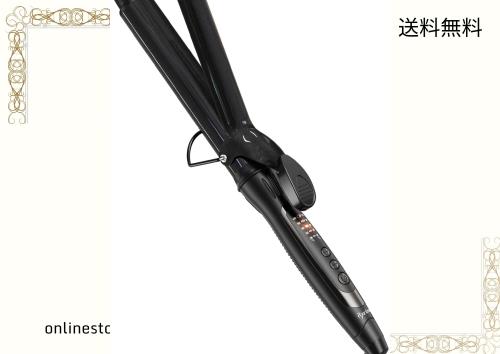 Ryanboo ヘアアイロン カールアイロン コテ 32mm カーリングアイロン 5段階温度調整 プロ仕様 MAX220℃ 海外対応(32mm, ブラック)の通販は 5,659円