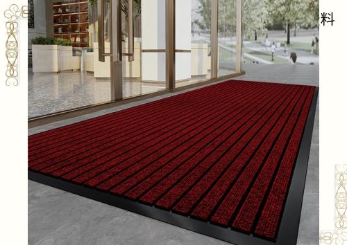 玄関マット業務用 家庭用 屋外室内 無地 大判 滑り止め防音手触り良いお手入れ洗える速乾（レッド 80*120）の通販は 5,036円