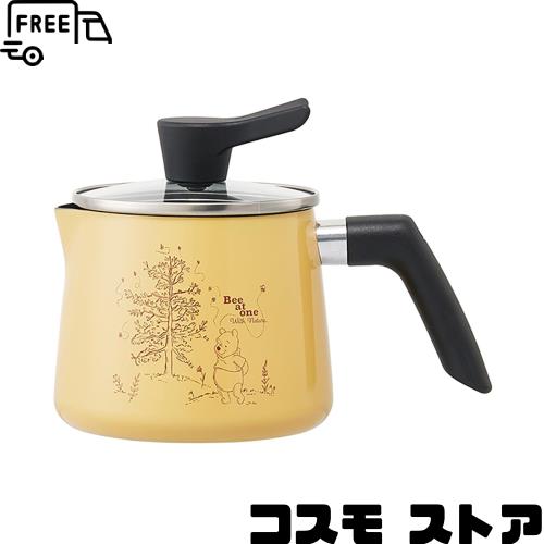 スケーター(Skater) マルチポット 1.3L ガス火用 1台7役 万能鍋 炊飯鍋 ミルクパン 揚げ鍋 片手鍋 ディズニー くまのプーさん ANMP1-A