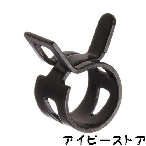 キジマ (kijima) バイク バイクパーツ ホースパワーバンド スチール ブラック 外径7mm対応 5個入り 104-2311