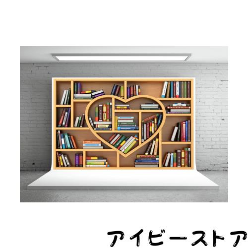 Kate 3.0x2.0m撮影用背景木質本棚撮影背景学校図書館写真背景ポートレート撮影小道具室内書斎装飾背景オーダーメイド専門撮影背景
